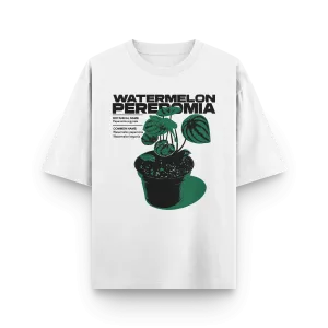 Watermelon Paperomia Oversized Tshirt by Kaihama