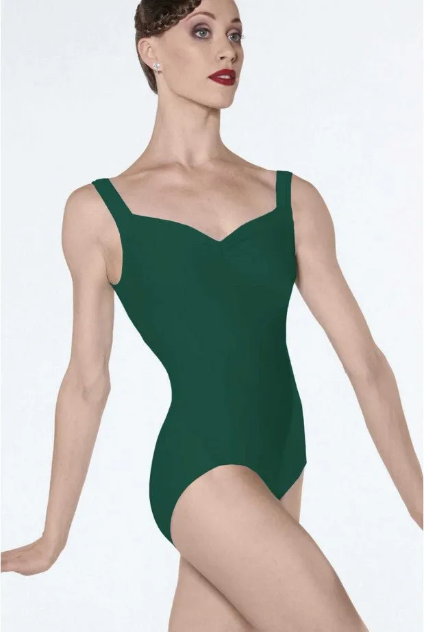 Wear Moi Faustine Camisole Leotard  - Forest Green