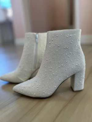 White Pearl Bootie