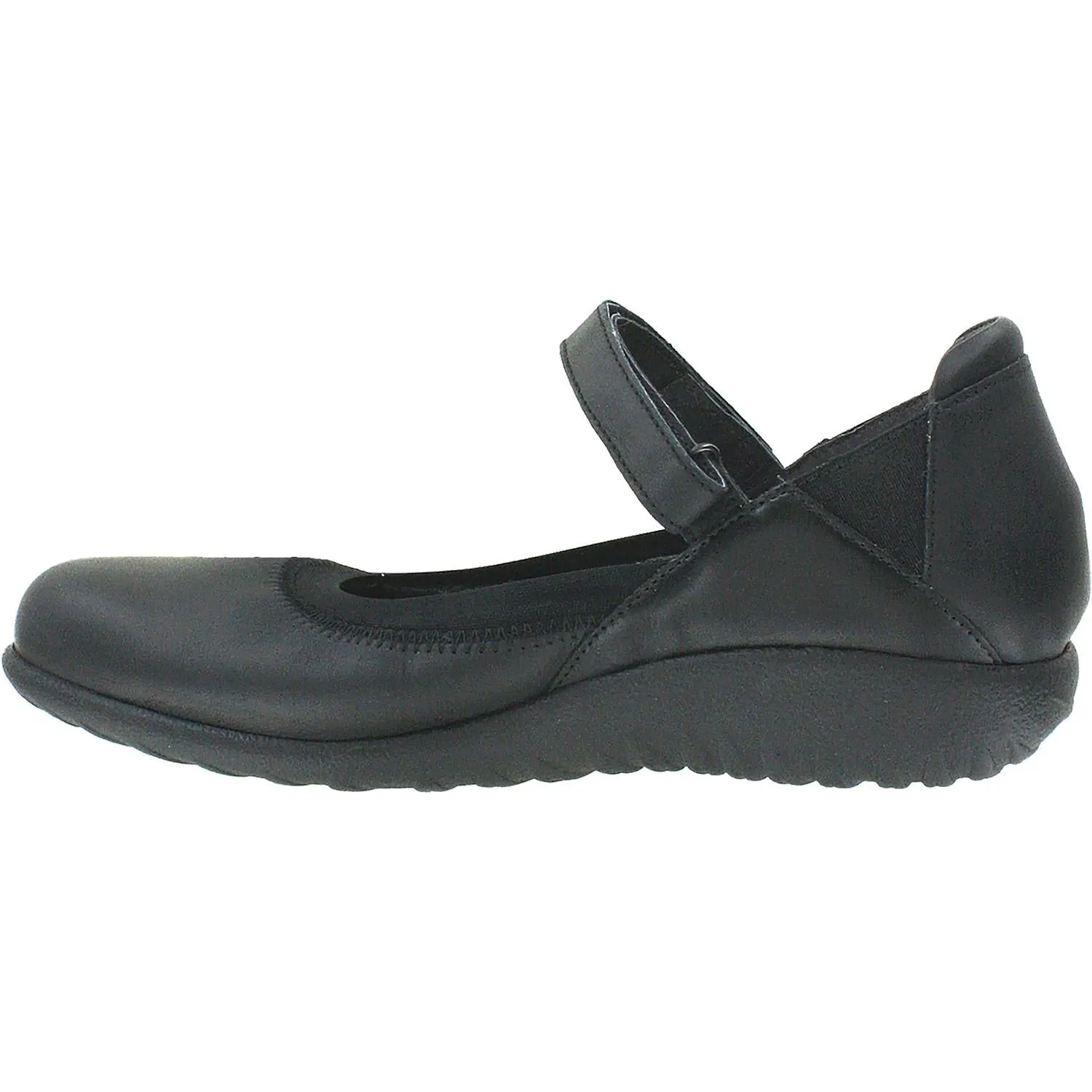 Women's Naot Koati Jet Black/Black Madras Leather