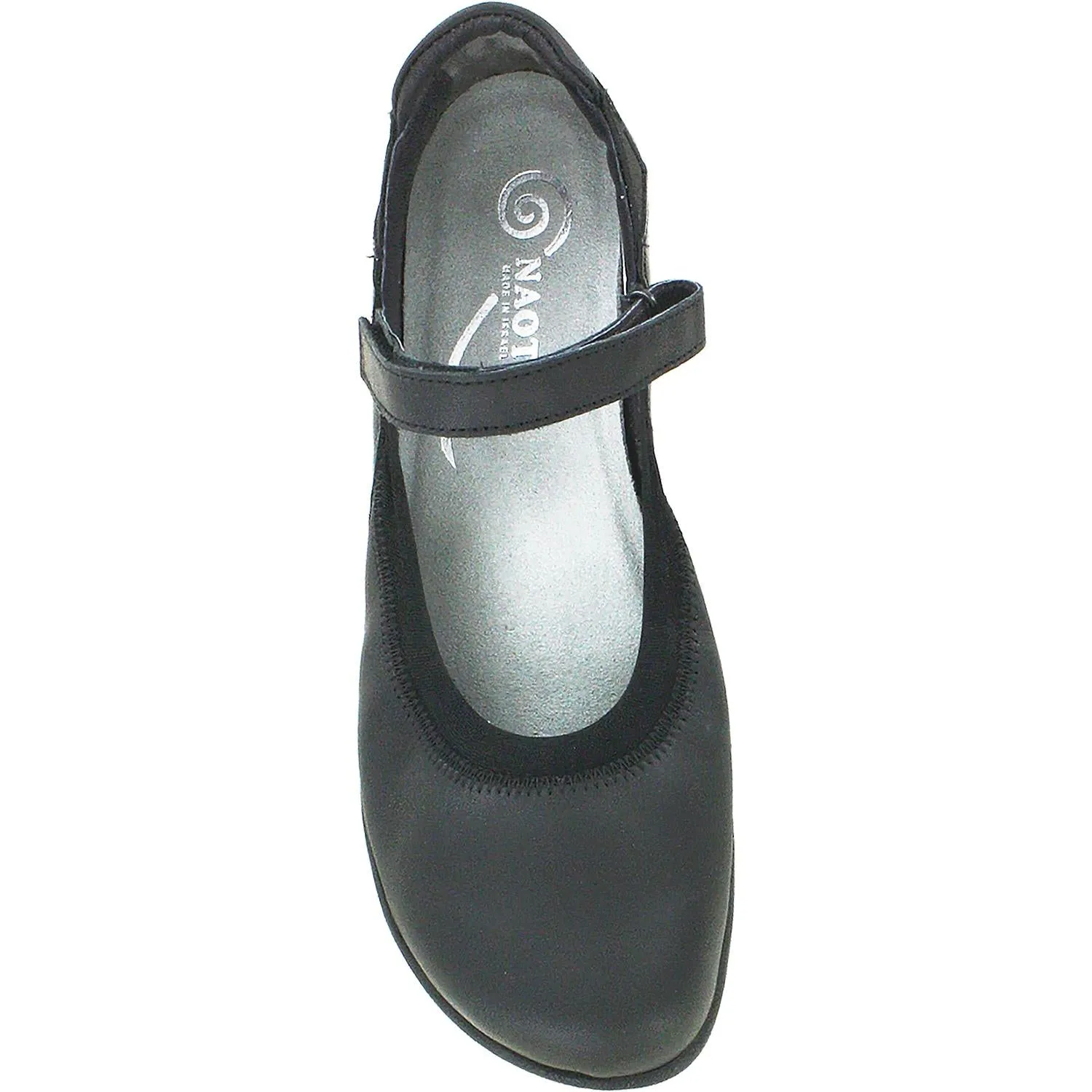 Women's Naot Koati Jet Black/Black Madras Leather