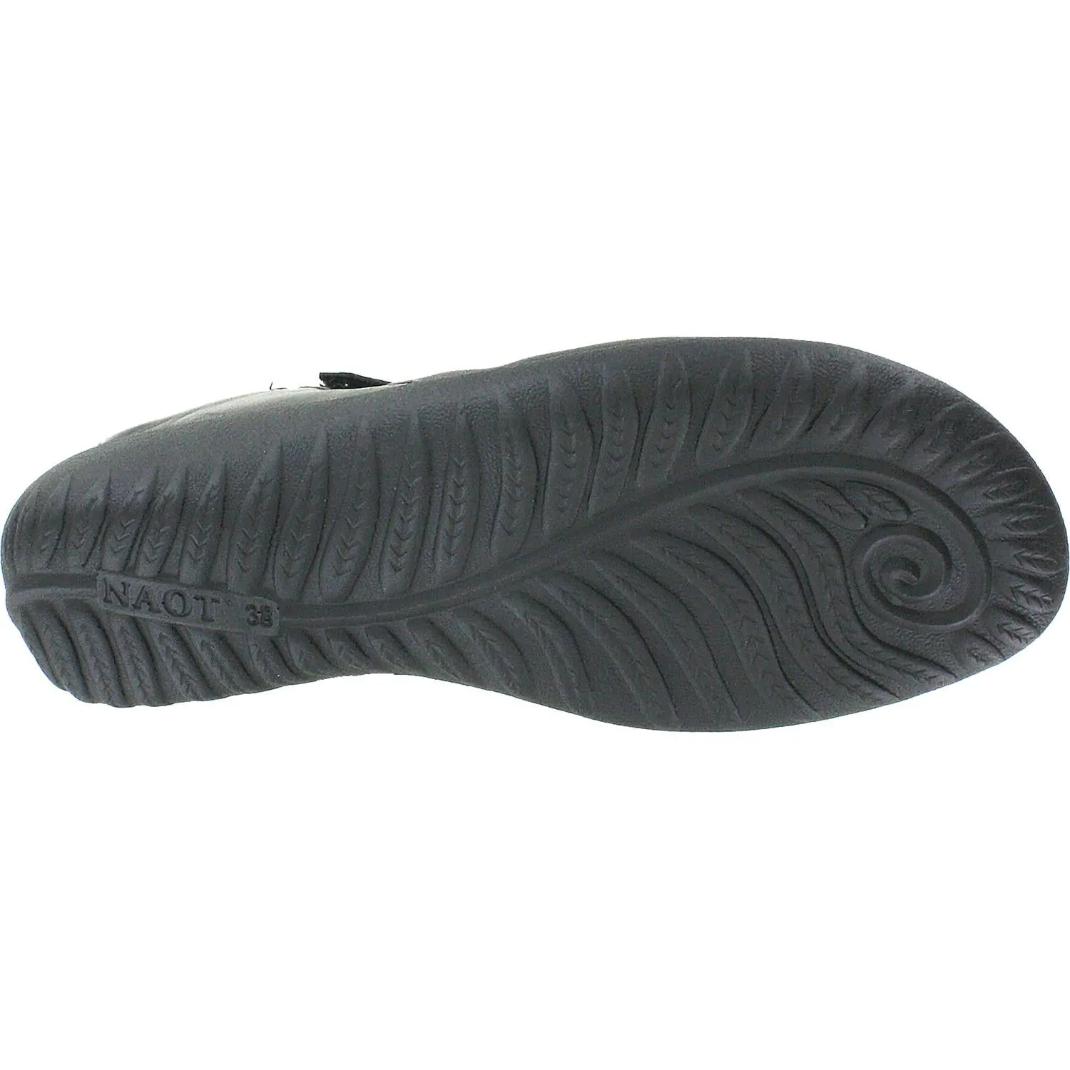 Women's Naot Koati Jet Black/Black Madras Leather