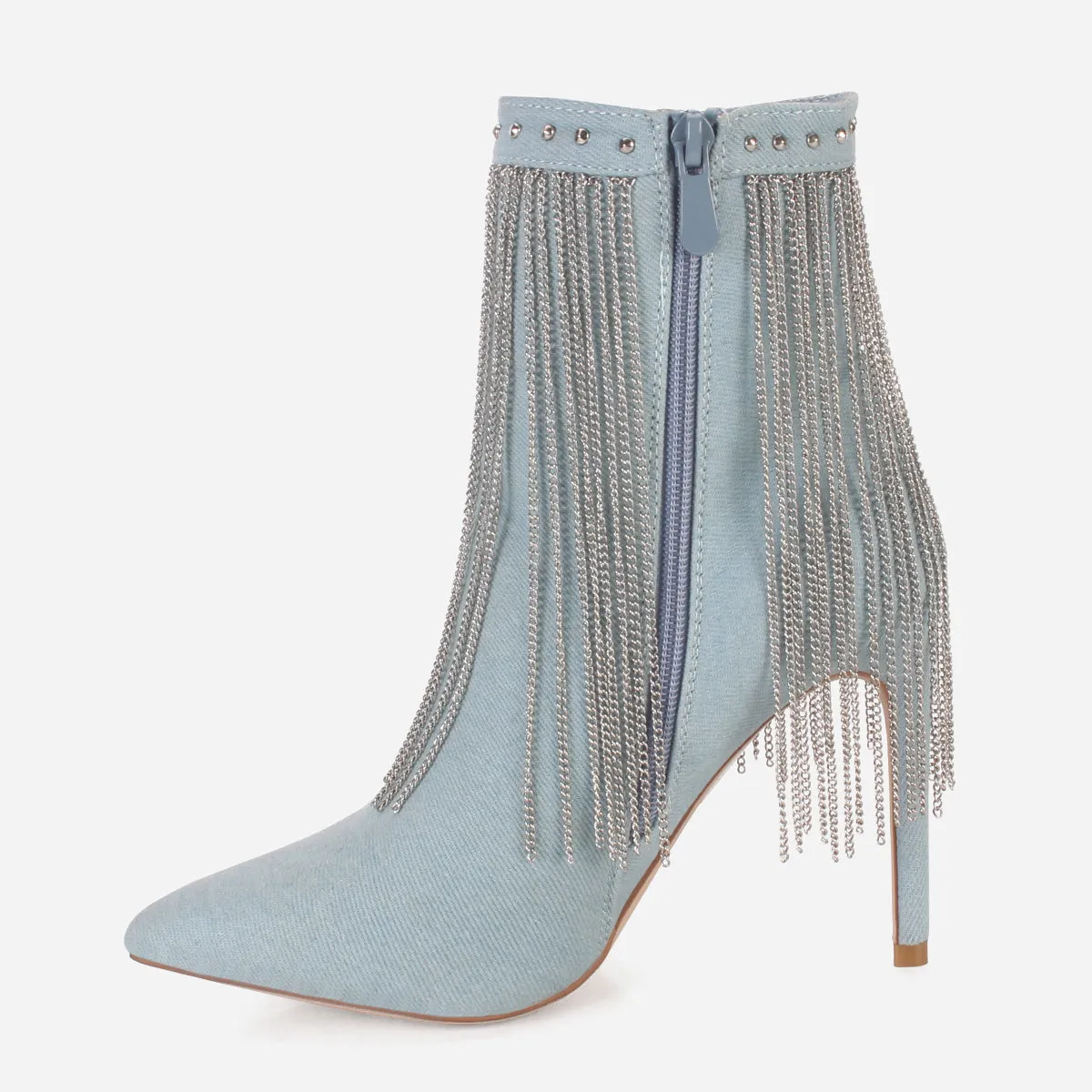 Women's "BRIAR" Mid Calf Fringe Detailing Boots