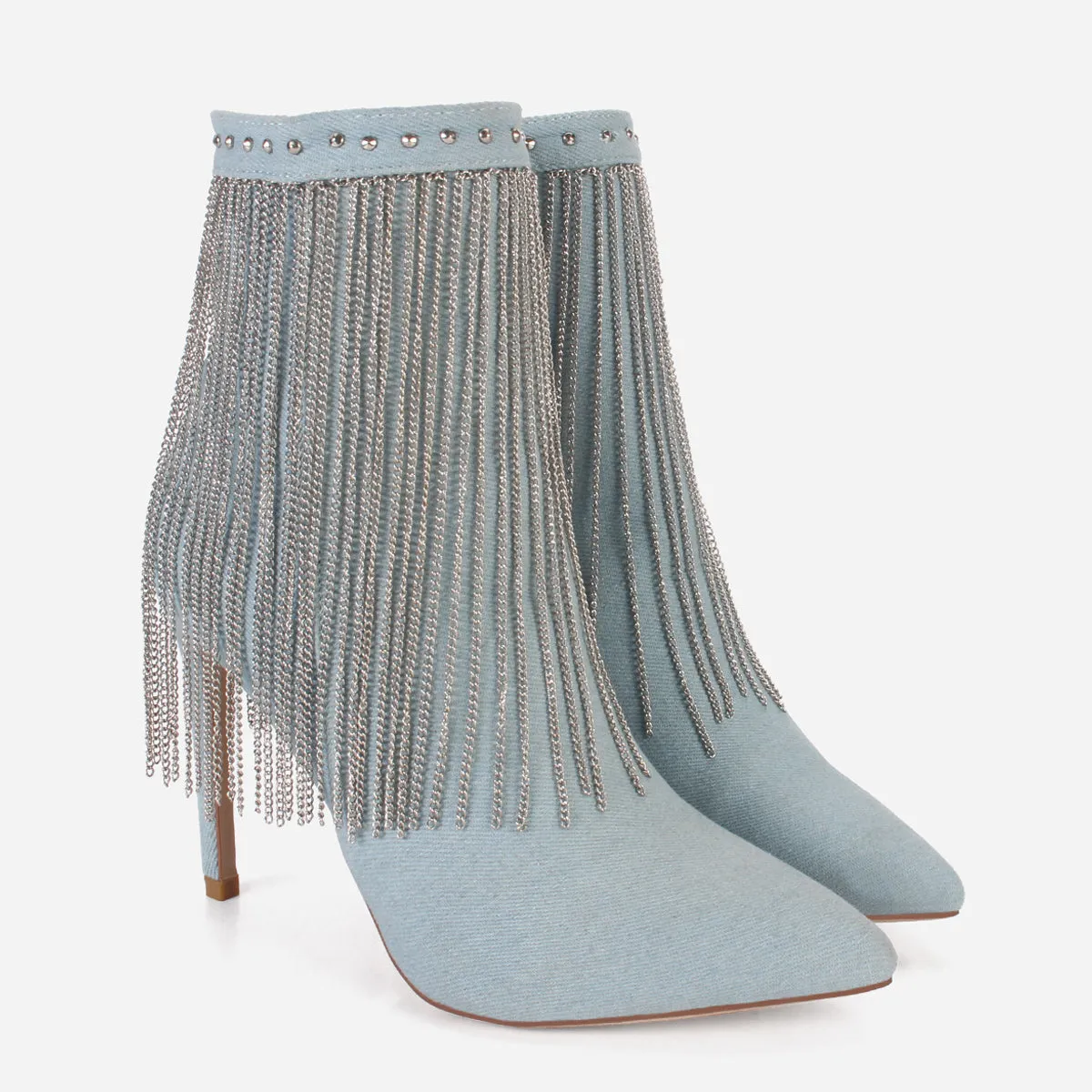 Women's "BRIAR" Mid Calf Fringe Detailing Boots