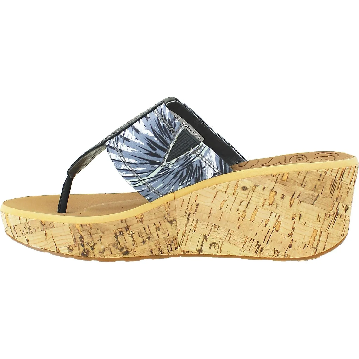 Women's Rockport Weekend Casuals Lanea Thong Grey Floral Leather