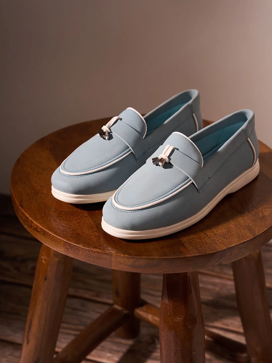Women's Sky Blue Trendy Slip On (IU2005)