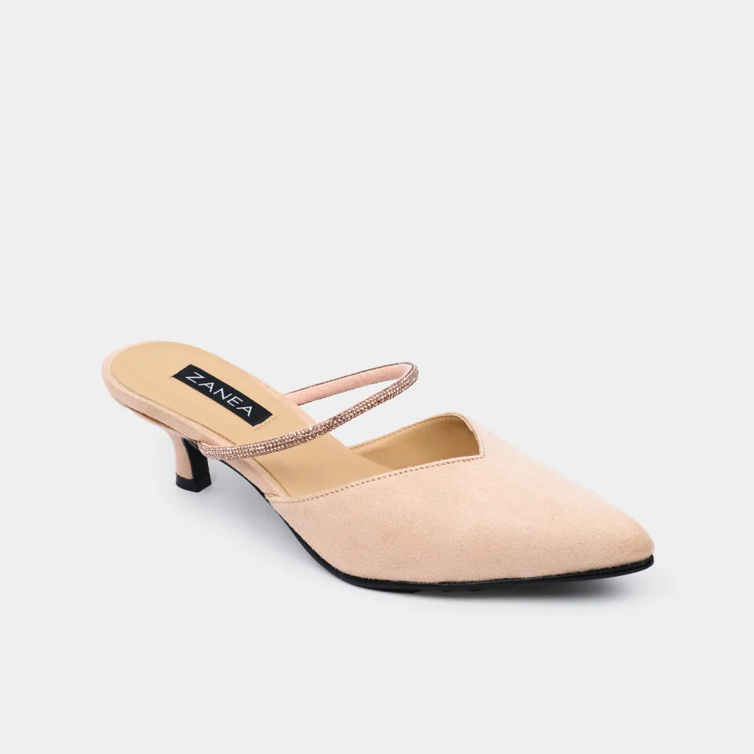 Yanna Heeled Mules (Nude)